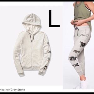 Large Pink sweatsuit with sequins